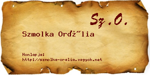 Szmolka Orália névjegykártya